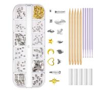 Meindin Gems for Teeth - Fashionable Teeth Jewelry Gems | Reflective Tooth, Tooth Artificial Crystal, Multi Shaped Gems for Halloween Teeth