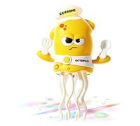 Meindin Interactive Dancing Squid Toy | Automatic Moving Musical Game | Electric Crawling Squid LED Lights,for Family Play Garden Travel Beach Party Birthday Car