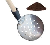 Meindin Septic Tank Tool Spoon - Heavy Duty Iron Water Ladle | Metal Rounded Catch Basin Spoon Water Ladle Cleaning Tool Drainage Leakage Spoon for Sewers Drains Garden