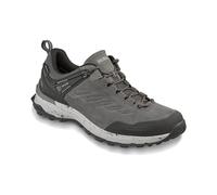 Meindl Dallas GTX Hiking Shoes Waterproof and Lightweight Men's Hiking Shoes with Suede and Non-Slip Outsole, Stone grey red, 9 UK