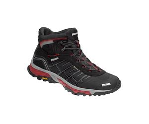 Meindl - GORE-TEX day hiking boots - Finale Mid GTX Black/Red for Men - Size 8,5 UK Black 8.5 UK
