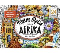 Meine Reise durch Afrika - 24 Postkarten: Ausmalen und genießen. 24 Postkarten