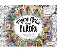 Meine Reise durch Europa: Ausmalen und genießen. 24 Postkarten