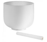 Meinl 10" Crystal Singing Bowl & Coated Rod Navel Chakra