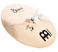 Meinl Byzance Brilliant 14 inch Heavy Hammered Hihat cymbal (Video) for Drum Kit - Pair - (35,56cm) B20 Bronze, brilliant Finish (B14HHH-B)
