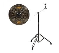 Meinl 16" Classics Custom Dark Heavy Crash & Gear4music Boom Arm Stand Black