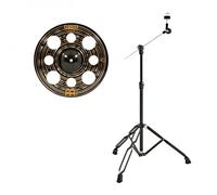 Meinl 16" Classics Custom Dark Trash Crash & Gear4music Boom Arm Stand Black