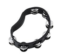 Meinl 2 Row Tour Hand Tambourine Steel Jingles Black
