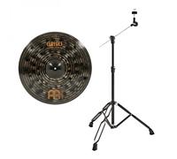 Meinl 20" Classics Custom Dark Crash Cymbal & Gear4music Boom Arm Stand Black