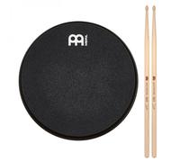 Meinl 6 Marshmallow Practice Pad & Zack Grooves Drumsticks Black