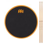 Meinl 6 Marshmallow Practice Pad & Zack Grooves Drumsticks Orange