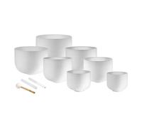 Meinl 7-Piece Crystal Singing Bowl Chakra Set, C, D, E, F, G, A, B - CSBSETCHA