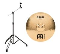 Meinl Classics Custom 18 Powerful Crash & Gear4music Boom Arm Stand Black