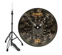 Meinl Classics Custom Dark 14 Hi-Hats & Hi-Hat Stand Black