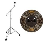 Meinl Classics Custom Dark 18" Heavy Big Bell Ride & Heavy Duty Cymbal Boom Stand by Gear4music