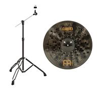 Meinl Classics Custom Dark 20 Ride & Gear4music Boom Arm Stand Black