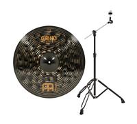 Meinl Classics Custom Dark 21 Crash Cymbal & Gear4music Boom Arm Stand Black