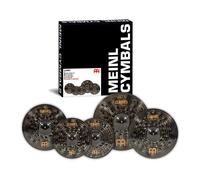 Meinl Cymbals Set Box Pack with 14” Hihats, 20” Ride, 16” Crash, Plus a FREE 18” Crash - Classics Custom Dark - Made In Germany, TWO-YEAR WARRANY (CCD460+18)