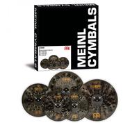 Meinl Cymbals Classics Custom Dark Cymbal Set - with 14 Inch Hi-Hat, 16 Crash, 18 China and 20 Ride - B12 Bronze, Dark Finish (CCD-CS1)
