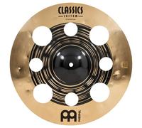 Meinl Cymbals Classics Custom Dual Trash Crash Cymbal 16 inch (Video) for Drumkit (40,64cm) B12 Bronze, Dark Finish and Brilliant Finish - Made in Germany (CC16DUTRC)