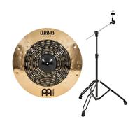 Meinl Classics Custom Dual 22 Ride Cymbal & Gear4music Boom Arm Stand Black