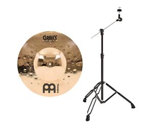 Meinl Classics Custom Extreme Metal 18 Extra Big Bell Ride Cymbal & Gear4music Boom Stand Black
