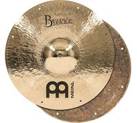 Meinl Cymbals Byzance Brilliant Thomas Lang Fast Hihat Cymbal 14 inch (Video) for Drum Kit (35,56cm) - Pair - B20 Bronze, Brilliant Finish (B14FH-B)