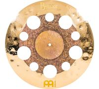 Meinl Cymbals Byzance Dual Trash Crash Cymbal 18 inch (Video) for Drum Kit (45,72cm) B20 Bronze, Raw and Brilliant Finish (B18DUTRC)