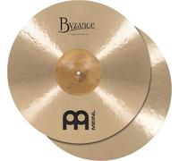 Meinl Cymbals Byzance Traditional 15" Polyphonic Hihats, Pair - Made in Turkey - Hand Hammered B20 Bronze, 2-Year Warranty (B15POH)