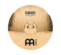Meinl Cymbals Classics Custom Brilliant Crash Medium Cymbal 18 inch (Video) for Drum Set (45,72cm) B12 Bronze, Brilliant Finish, Made in Germany (CC18MC-B)