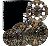 Meinl Cymbals Classics Custom Dark Complete Box Set for Drums, 4-pc 15/18/20/22-inch, Made in Germany (CCD502+18)