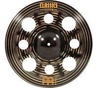 Meinl Cymbals Classics Custom Dark Trash Crash Cymbal 16 inch (Video) for Drum Set (40,64cm) B12 Bronze, Dark Finish, Made in Germany (CC16DATRC)