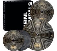 Meinl Cymbals HCS Dark Box Set Cymbals for Drums - MADE IN GERMANY | 14" Hihats, 16" Crash, 20" Ride, 10" Splash - Durable Brass Alloy, Dark Finish, Clear & Musical Sound, Beginner Friendly