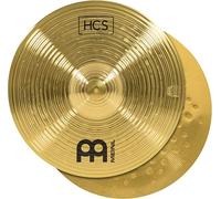 Meinl Cymbals HCS Hihat Cymbals 13 inch (Video) for Drum Set (33,02cm) - Pair - Traditional Finish Brass, Made In Germany (HCS13H)