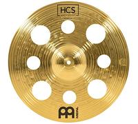 Meinl Cymbals HCS Trash Crash Cymbal 16 inch (Video) with holes for Drum Set (40,64cm) Traditional Finish Brass, Made In Germany (HCS16TRC)