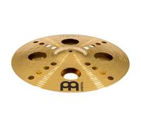 Meinl Cymbals HCS Trash Crash Cymbal 16 inch (Video) with holes for Drum Set (40,64cm) Traditional Finish Brass, Made In Germany (HCS16TRC)
