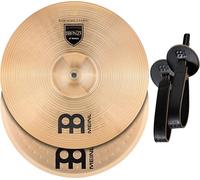 Meinl Cymbals Marching Student Range - 14 Inch Medium Marching Cymbal - B12 Bronze, Traditional Finish (MA-BZ-14M)