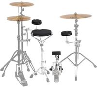 Meinl Cymbals Marshmallow Practice Pad Kit with HCS Practice Cymbals, 3 Pc - Low Volume Drum Set with Quiet Sticking