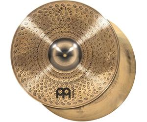 Meinl Cymbals Pure Alloy Custom Hihat Medium Thin Cymbal 14 inch (Video) for Drum Set (35,56cm) - Pair - Pure Alloy Bronze, Custom Smoked Bronze Finish (PAC14MTH)