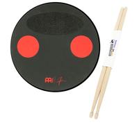 Meinl Cymbals Split Tone Practice Pad 12 Inch Anika Nilles Signature Practice Pad with Keepdrum Drumsticks