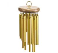 Meinl Percussion Hand Held Chimes - Large Musical Instrument with 24 Sound Bars - Hand-Played - With Holding Ring - Aluminum, Gold (CH-H24)