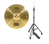Meinl HCS 14 Hi Hat Cymbals & Gear4music Stand Black