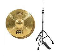 Meinl HCS 15 Hi Hat Cymbals & Gear4music Stand Black
