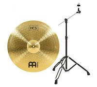 Meinl HCS 22 Ride Cymbal & Gear4music Boom Arm Stand Black