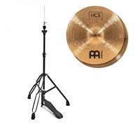 Meinl HCS Bronze 15" Hi-Hats & Gear4music Stand Black