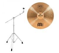 Meinl HCS Bronze 20" Heavy Ride & Gear4music Boom Arm Stand Black