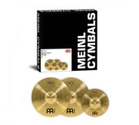 Meinl Cymbals HCS Starter Cymbal Set - with 13 Inch Hi-Hat and 8 Inch Splash Drum Cymbal - Brass, Traditional Finish (HCS-CS1)
