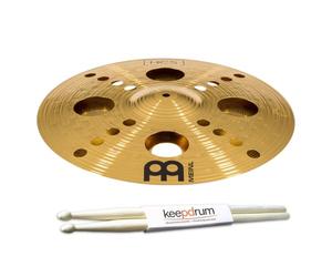 Meinl HCS16TRS Trash Crash Cymbals 16 Inch with Keepdrum Drumsticks