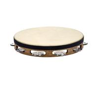 Meinl Headed Wood Tambourine Steel Jingles Walnut Brown