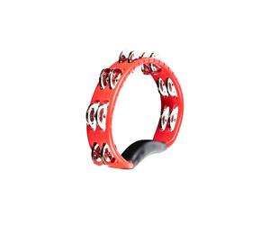 Meinl Headliner HandHeld ABS Tambourine Dual Row Steel Jingles Red